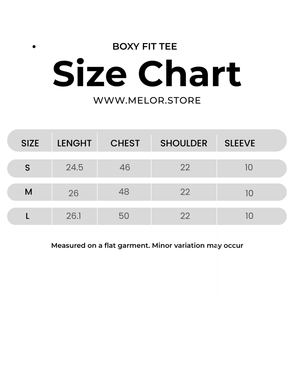 Boxy Fit Tee — Black