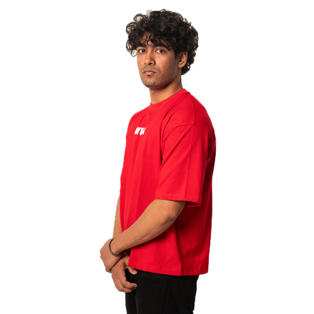 Boxy Fit Tee — Red