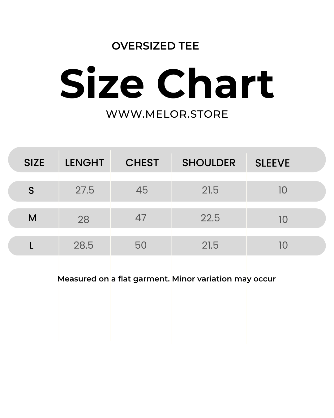 Oversized Fit Tee — Blue